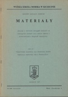 Analiza i wytyczne obciążeń nabrzeży od cumujących statków oraz metody doboru i rozmieszczenia urządzeń odbojowych. T. 4 : Praktyczne zalecenia dla stanowisk promów Terminalu Promowego PŻB w Świnoujściu