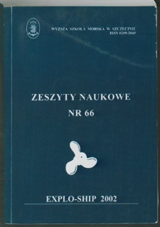 Zeszyty Naukowe. Wyższa Szkoła Morska w Szczecinie. 2002, nr 66