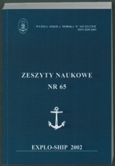 Zeszyty Naukowe. Wyższa szkoła Morska w Szczecinie. 2002, nr 65