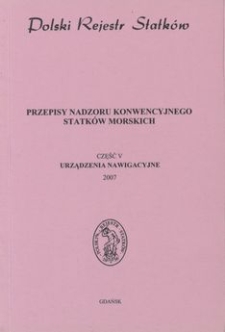 Cz. 5, Urządzenia nawigacyjne