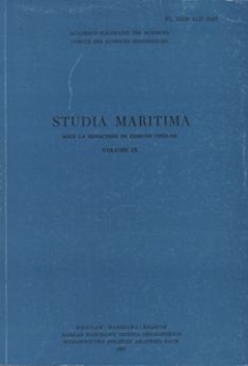 Studia Maritima. 1993, Vol. 9