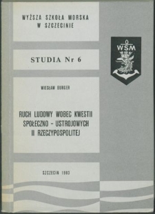 Ruch ludowy wobec kwestii społeczno - ustrojowych II Rzeczypospolitej