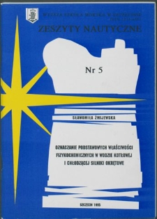 Oznaczanie podstawowych właściwości fizykochemicznych w wodzie kotłowej i chłodzącej silniki okrętowe