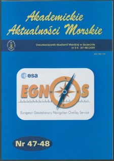 Akademickie Aktualności Morskie : Dwumiesięcznik Akademii Morskiej w Szczecinie. 2005, nr 5-6 (47-48)