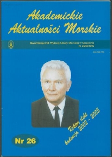 Akademickie Aktualności Morskie : Dwumiesięcznik Wyższej Szkoły Morskiej w Szczecinie. 2002, nr 2 (26)