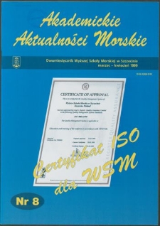 Akademickie Aktualności Morskie : Dwumiesięcznik Wyższej Szkoły Morskiej w Szczecinie. 1999, nr 8 marzec - kwiecień