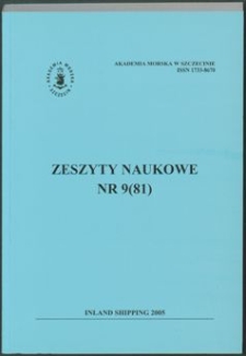 Zeszyty Naukowe. Akademia Morska w Szczecinie. 2006, nr 9(81)