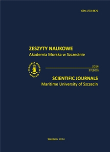 Zeszyty Naukowe. Akademia Morska w Szczecinie. 2014, 37(109)