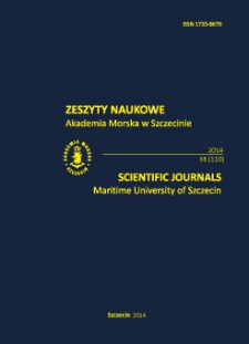 Zeszyty Naukowe. Akademia Morska w Szczecinie. 2014, 38(110)