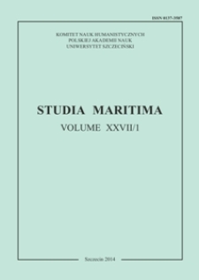 Studia Maritima. 2014, Vol. 27 cz. 1