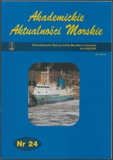 Akademickie Aktualności Morskie : Dwumiesięcznik Wyższej Szkoły Morskiej w Szczecinie. 2001, nr 6 (24)