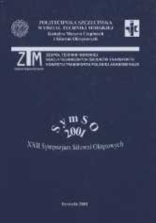 22. XXII Sympozjum Siłowni Okrętowych : Symso 2001