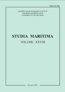 Studia Maritima. 2015, Vol. 28