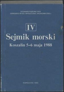 4. IV Sejmik Morski, Koszalin 5-6 maja 1988