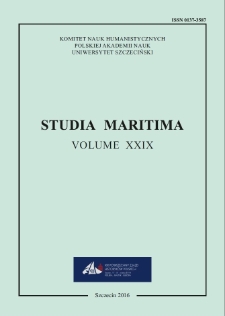 Studia Maritima. 2016, Vol. 29