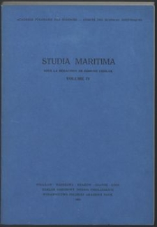 Studia Maritima. 1985, Vol. 4