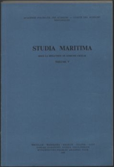 Studia Maritima. 1985, Vol. 5