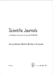 Zeszyty Naukowe. Akademia Morska w Szczecinie. 2019, 59(131)