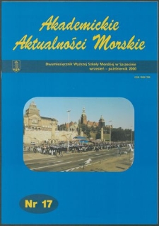 Akademickie Aktualności Morskie : Dwumiesięcznik Wyższej Szkoły Morskiej w Szczecinie. 2000, nr 17 wrzesień - październik