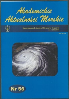 Akademickie Aktualności Morskie : Dwumiesięcznik Akademii Morskiej w Szczecinie. 2007, nr 2 (56)