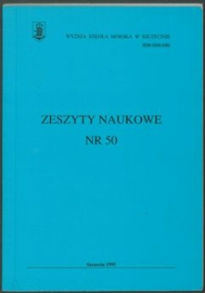 Zeszyty Naukowe. Wyższa Szkoła Morska w Szczecinie. 1995, nr 50