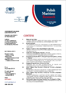 Polish Maritime Research. No 3 (115) 2022
