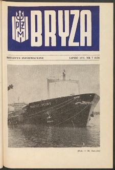 Bryza : biuletyn informacyjny Polskiej Żeglugi Morskiej. 1973, nr 7