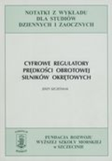 Cyfrowe regulatory prędkości obrotowej silników okrętowych