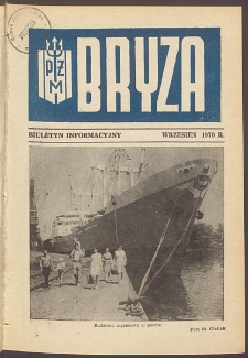 Bryza : biuletyn informacyjny Polskiej Żeglugi Morskiej. 1970, nr 9