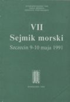 7. VII Sejmik Morski, Szczecin 9 - 10 maja 1991