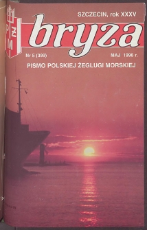 Bryza : pismo załogi Polskiej Żeglugi Morskiej, 1996, nr 5