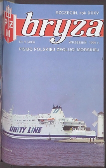 Bryza : pismo załogi Polskiej Żeglugi Morskiej, 1996, nr 9