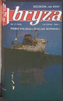 Bryza : pismo załogi Polskiej Żeglugi Morskiej, 1996, nr 11