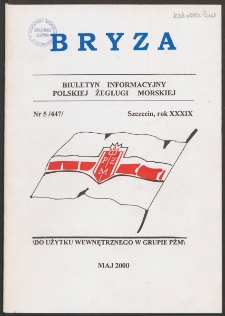 Bryza : pismo załogi Polskiej Żeglugi Morskiej, 2000, nr 5