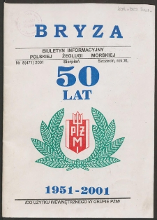Bryza : pismo załogi Polskiej Żeglugi Morskiej, 2001, nr 8