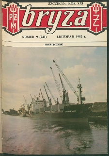 Bryza : biuletyn informacyjny Polskiej Żeglugi Morskiej. 1982, nr 9