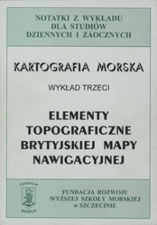 Elementy topograficzne brytyjskiej mapy nawigacyjnej