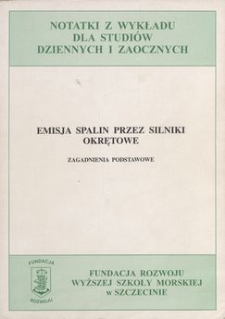 Emisja spalin przez silniki okrętowe : zagadnienia podstawowe