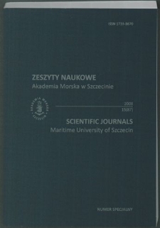 Zeszyty Naukowe. Akademia Morska w Szczecinie. 2008, nr 15(87)
