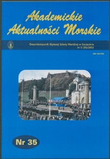 Akademickie Aktualności Morskie : Dwumiesięcznik Wyższej Szkoły Morskiej w Szczecinie. 2003, nr 5 (35)