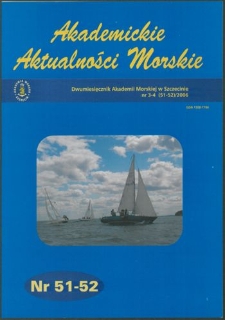Akademickie Aktualności Morskie : Dwumiesięcznik Akademii Morskiej w Szczecinie. 2006, nr 3-4 (51-52)