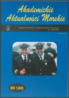 Akademickie Aktualności Morskie : Magazyn Informacyjny Akademii Morskiej w Szczecinie. 2009, nr 1(60)